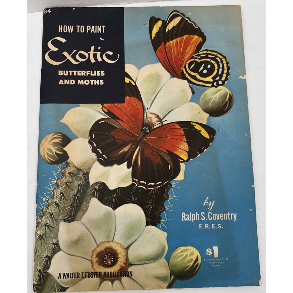 Vtg How to Paint Exotic Butterflies Mag. Walter Foster Art Paint Butterfly Pics